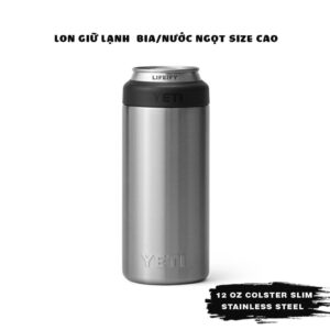 [Chính Hãng] Lon Giữ Lạnh Bia/Nước Ngọt YETI 12oz (355ml) Colster Slim Can Insulator