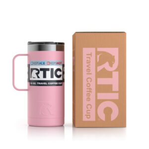 Ly Giữ Nhiệt RTIC Travel Coffee Mug 470ml (16oz) Chính Hãng USA - Flamingo