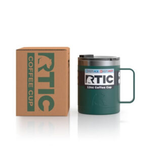 Ly Giữ Nhiệt RTIC Travel Coffee Mug 355ml (12oz) Chính Hãng USA - Forest Green