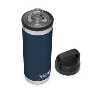 Bình Giữ Nhiệt Cao Cấp YETI Rambler 18oz (540ml) Bottle Chug Cap - Xanh Navy