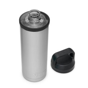 Bình Giữ Nhiệt Cao Cấp YETI Rambler 18oz (540ml) Bottle Chug Cap - Màu Stainless