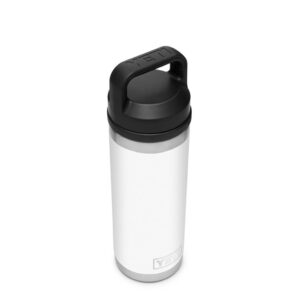 Bình Giữ Nhiệt Cao Cấp YETI Rambler 18oz (540ml) Bottle Chug Cap - Màu Trắng