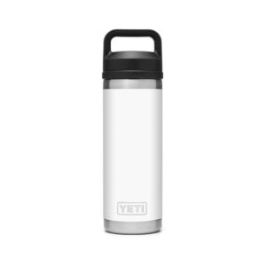 Bình Giữ Nhiệt Cao Cấp YETI Rambler 18oz (540ml) Bottle Chug Cap - Màu Trắng