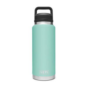 Bình Giữ Nhiệt Cao Cấp YETI Rambler 36oz (1.08L) Bottle Chug Cap - Xanh Seafoam