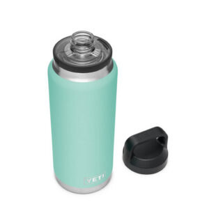 Bình Giữ Nhiệt Cao Cấp YETI Rambler 36oz (1.08L) Bottle Chug Cap - Xanh Seafoam