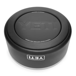 Bát Ăn Thép Không Gỉ Dành Cho Chó Mèo Cao Cấp YETI Boomer 4 Dog Bowl - Black