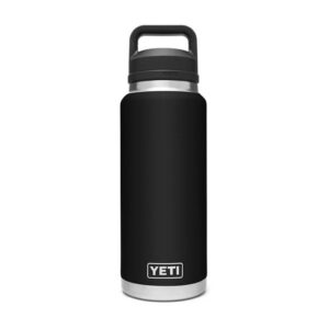 Bình Giữ Nhiệt Cao Cấp YETI Rambler 36oz (1.08L) Bottle Chug Cap - Màu Đen