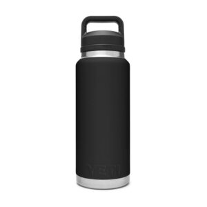 Bình Giữ Nhiệt Cao Cấp YETI Rambler 36oz (1.08L) Bottle Chug Cap - Màu Đen