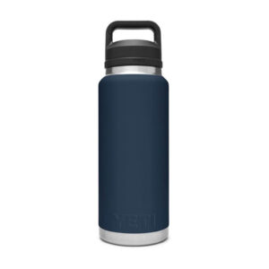 Bình Giữ Nhiệt Cao Cấp YETI Rambler 36oz (1.08L) Bottle Chug Cap - Xanh Navy