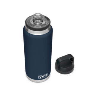 Bình Giữ Nhiệt Cao Cấp YETI Rambler 36oz (1.08L) Bottle Chug Cap - Xanh Navy