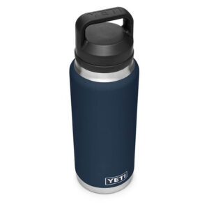 Bình Giữ Nhiệt Cao Cấp YETI Rambler 36oz (1.08L) Bottle Chug Cap - Xanh Navy