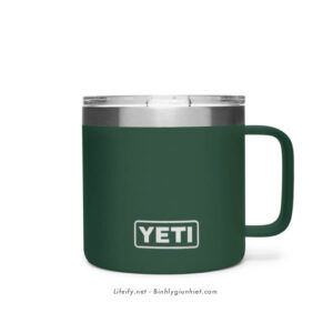 Ly Giữ Nhiệt Cao Cấp YETI Rambler 14oz (420ml) Mug - Xanh Northwoods Green