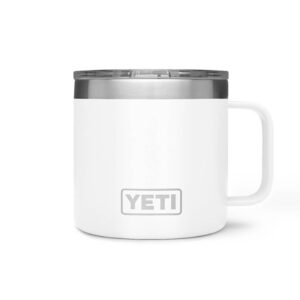 Ly Giữ Nhiệt Cao Cấp YETI Rambler 14oz (420ml) Mug - Màu Trắng