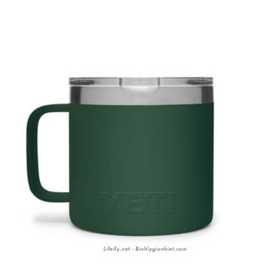 Ly Giữ Nhiệt Cao Cấp YETI Rambler 14oz (420ml) Mug - Xanh Northwoods Green