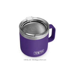 Ly Giữ Nhiệt Cao Cấp YETI Rambler 14oz (420ml) Mug - Tím (Peak Purple)