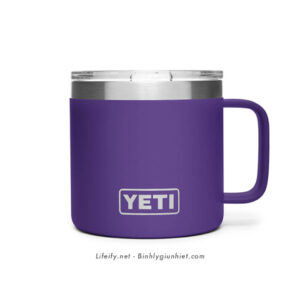 Ly Giữ Nhiệt Cao Cấp YETI Rambler 14oz (420ml) Mug - Tím (Peak Purple)