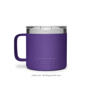 Ly Giữ Nhiệt Cao Cấp YETI Rambler 14oz (420ml) Mug - Tím (Peak Purple)