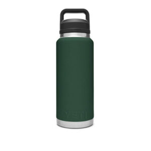 Bình Giữ Nhiệt Cao Cấp YETI Rambler 36oz (1.08L) Bottle Chug Cap - Màu Northwoods Green