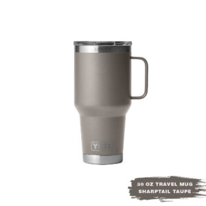 [Chính Hãng] Ly Giữ Nhiệt Chống Tràn YETI Rambler 30 oz Travel Mug Stronghold Lid (900ml)