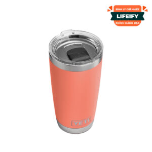 [Chính Hãng] Ly Giữ Nhiệt YETI Rambler 20oz (600ml) Tumbler MagSlider Lid - Coral